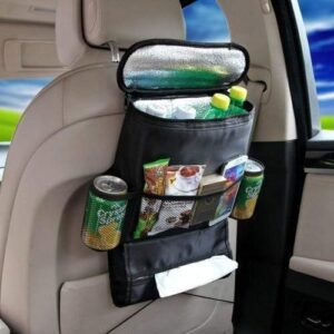 car back seat organizer with cooler bag black 4akid 1