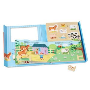 melissa and doug book and puzzle play set on the farm pre order 4akid 1