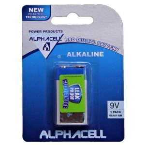 alphacell alkaline pro digital battery size 9v 1pc 4akid