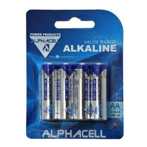 alphacell value battery size aa 4pc 4akid