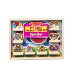 melissa and doug my first wooden stamp set favourites pre order 4akid 1