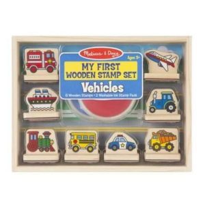 melissa and doug my first wooden stamp set vehicles pre order 4akid 1