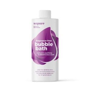 sopuretm lifestyle range fragrance free bubble bath 1l 4akid 1